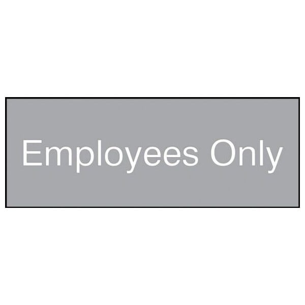 Accuform 8 in W x 3 in H, Engraved Plastic PSG806GY - main